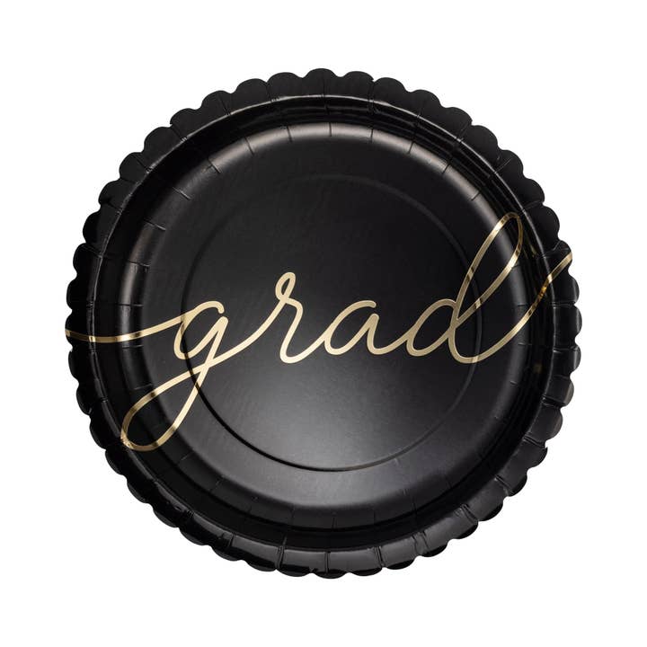 My Mind’s Eye - Wholesale Disposable Plate - GRD1142 - Script Graduate 10" Plate