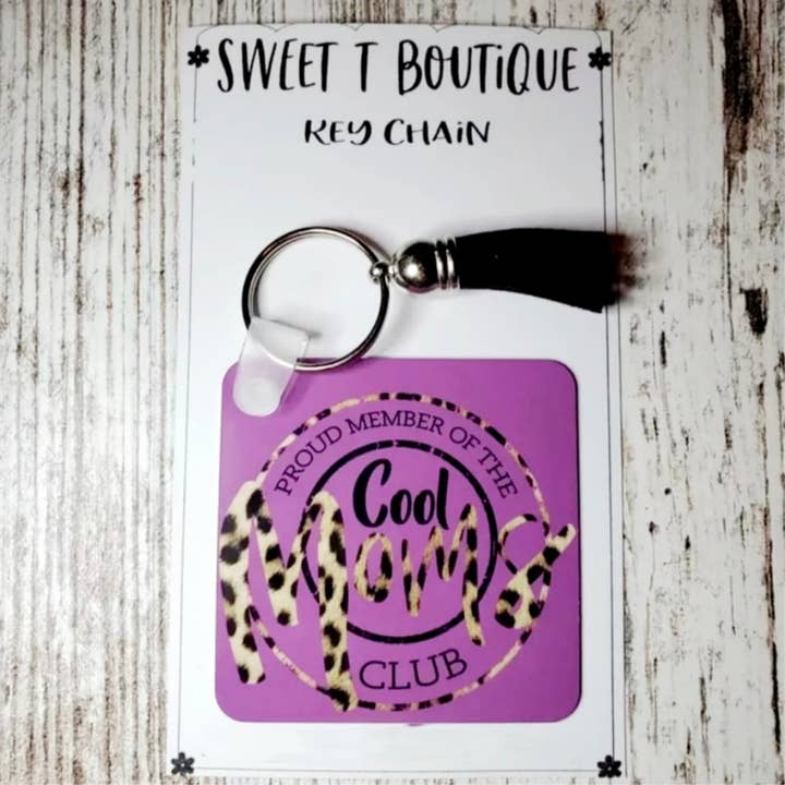 Cool Moms Leopard Porte-clés pour la vente par The Sweet T Boutique