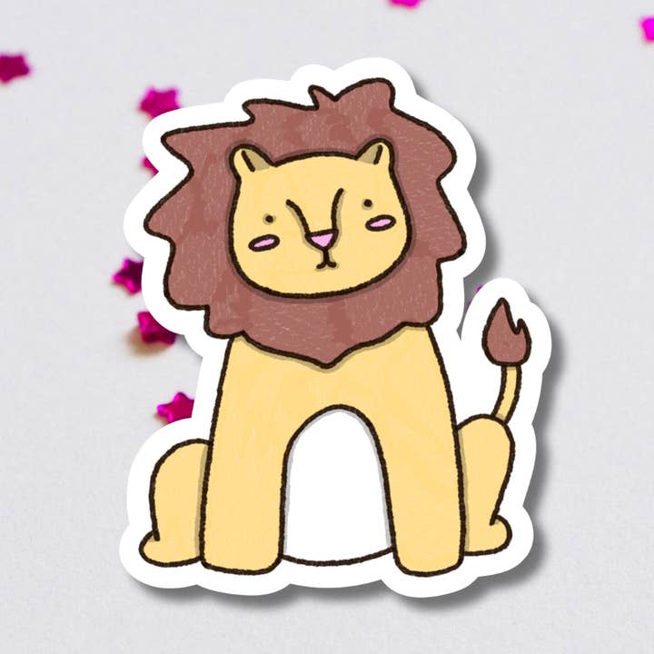 Lion Vinyl Sticker for wholesale by Get Stoked