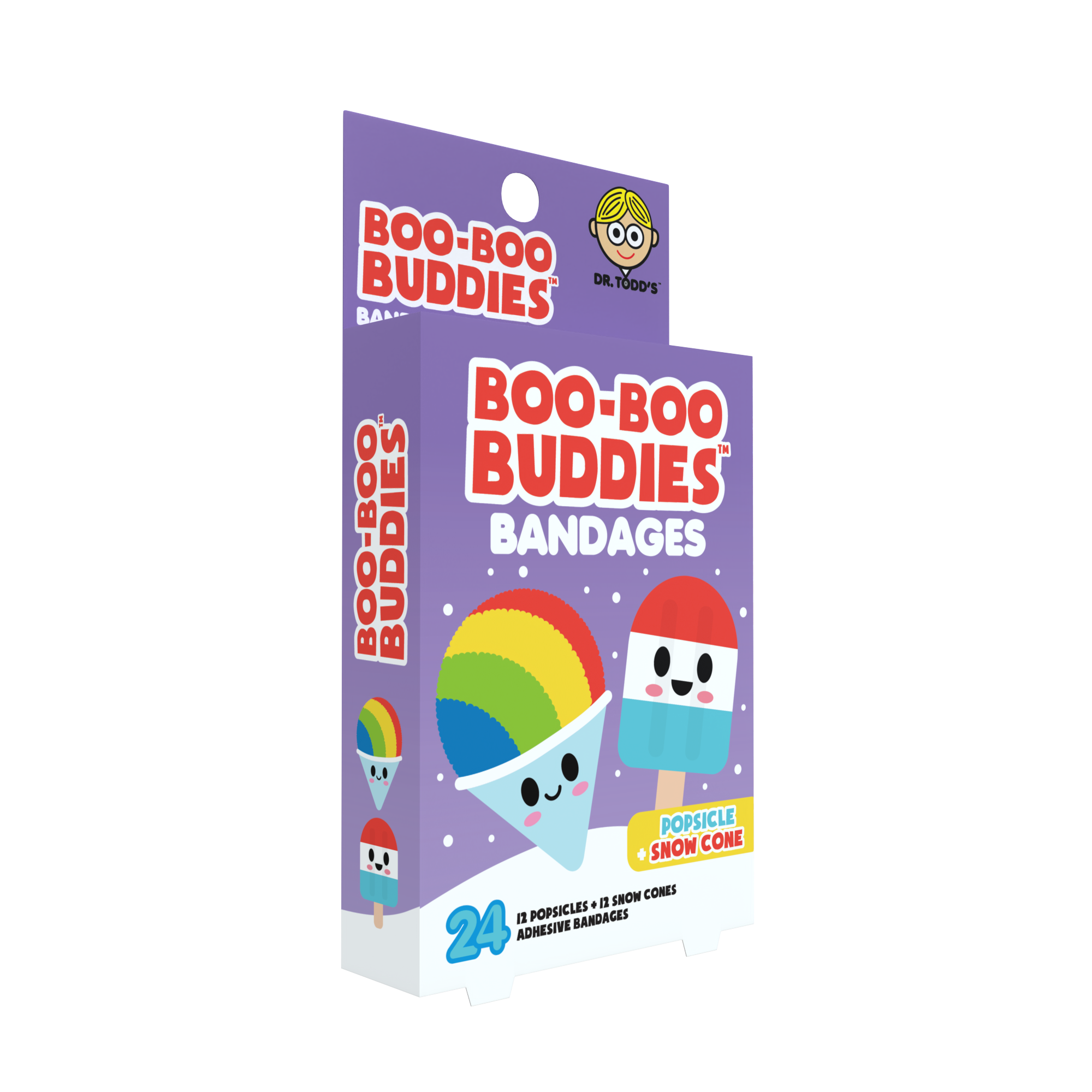 Boo Boo Buddies – Engroshandel Plaster/bandager – Popsicle & Snebold Plastre 24 stk. Dr. Todds Boo Boo Buddies®2
