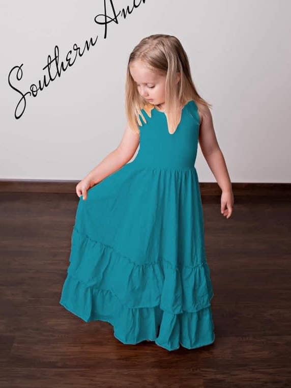 PREORDING - Vestido twirl com renda verdejada por atacado de Southern Anchor