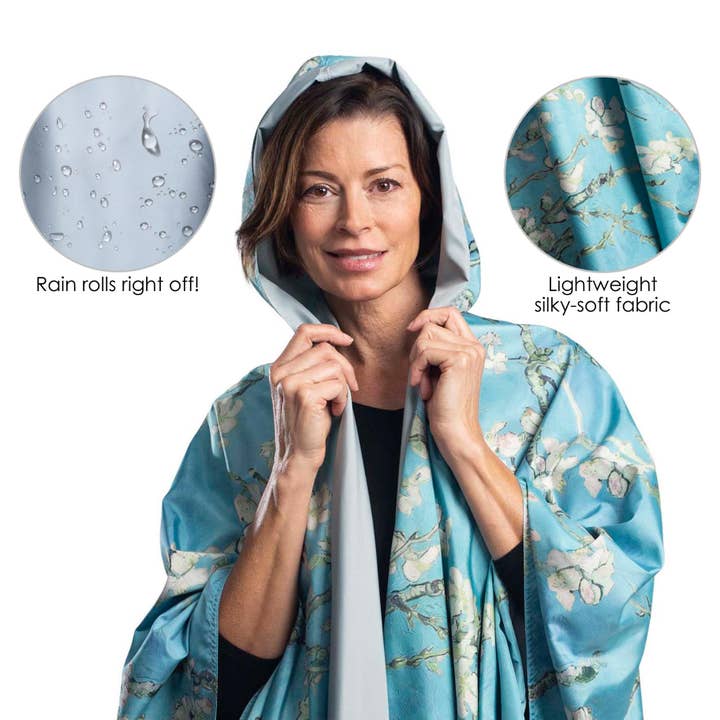 RainCaper - Wholesale Raincoat - Women's - Fine Art RainCaper - van Gogh "Almond Blossom"