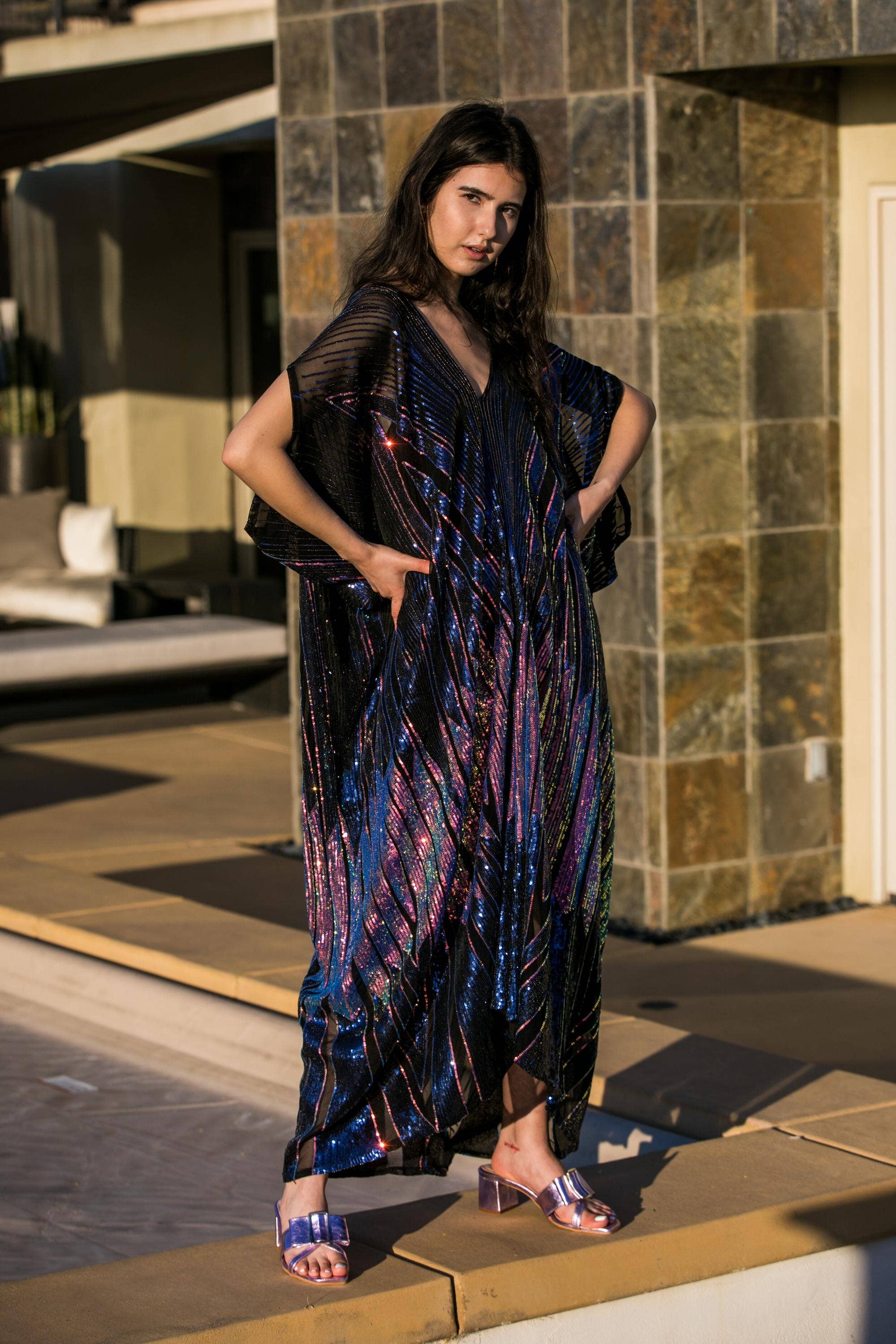 Jennafer Grace - Wholesale Kaftan - Women's - Midnight Lotus Caftan5