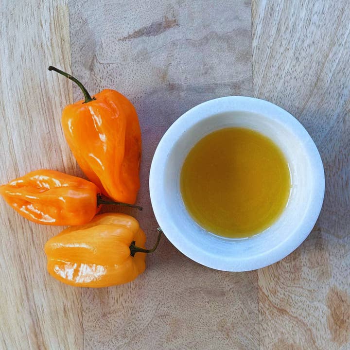 Habanero Fused Extra Virgin Olive Oil for wholesale by Olive Branch Oil & Spice