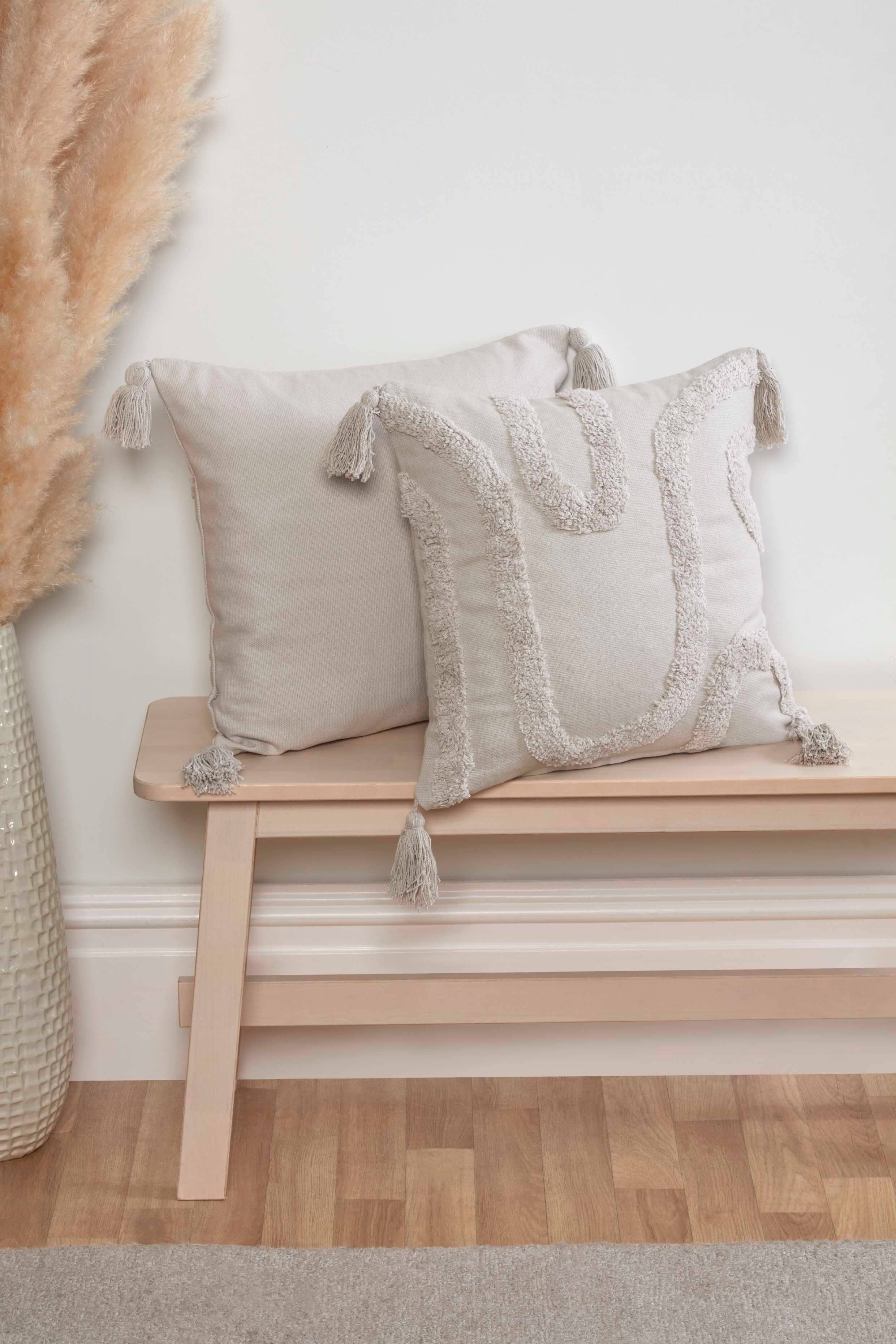 Rapport Home Furnishings Limited – Engroshandel Pyntepudebetræk – Cabana Tuftet Bomulds Pudebetræk (43x43 cm)3