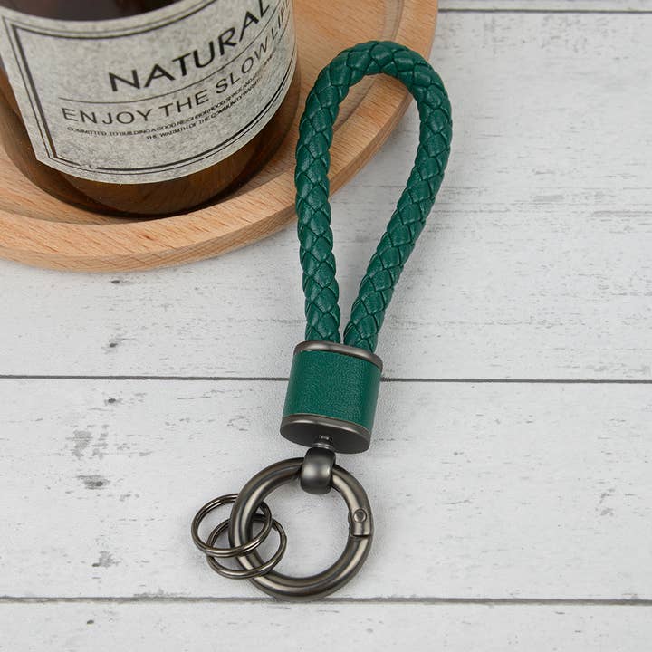SoapElenGlen - Wholesale Keychain – Women's - Handmade Braided Leather Keychain