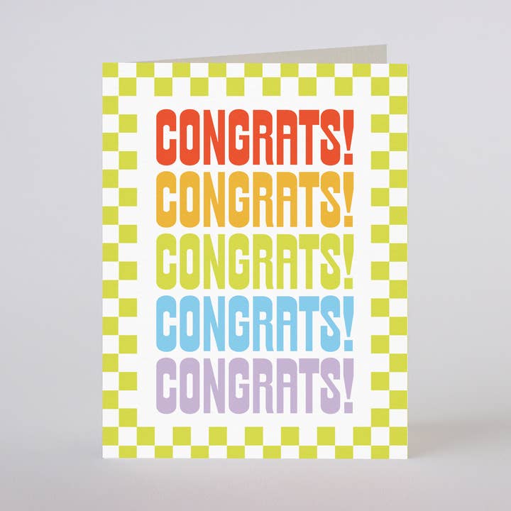 FÉLICITATIONS ! - carte de vœux pour la vente par Mixtape Paper Co.