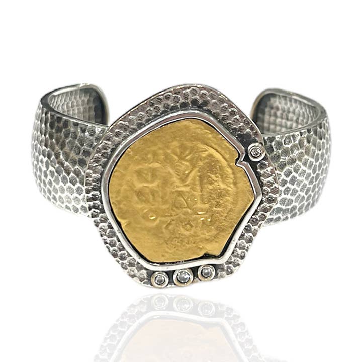 VINTAGE SILVER MOLAT CUFF for wholesale by TAT2 DESIGNS