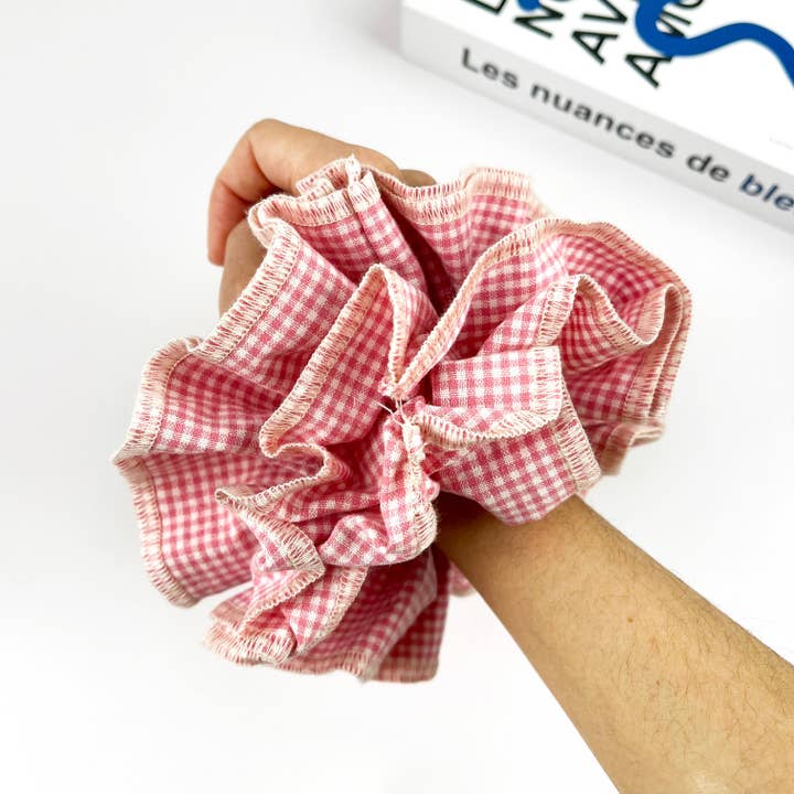 TheDivaSoap - Wholesale Scrunchie - Women's - Retro Plaid Scrunchie – Double-Layered Two-Tone Hair Tie9