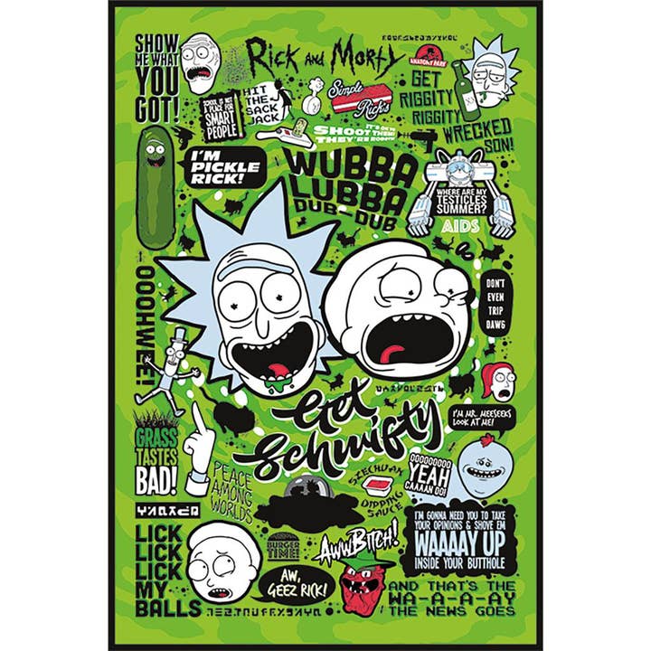 Rick And Morty (Quotes) Maxi Poster for wholesale by Pyramid International