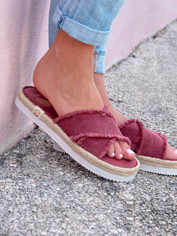 Kamala Grape Platform Sandals with Yoga Mat for wholesale on Faire1