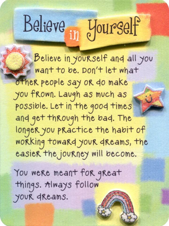 BELIEVE IN YOURSELF for wholesale by Blue Mountain Arts