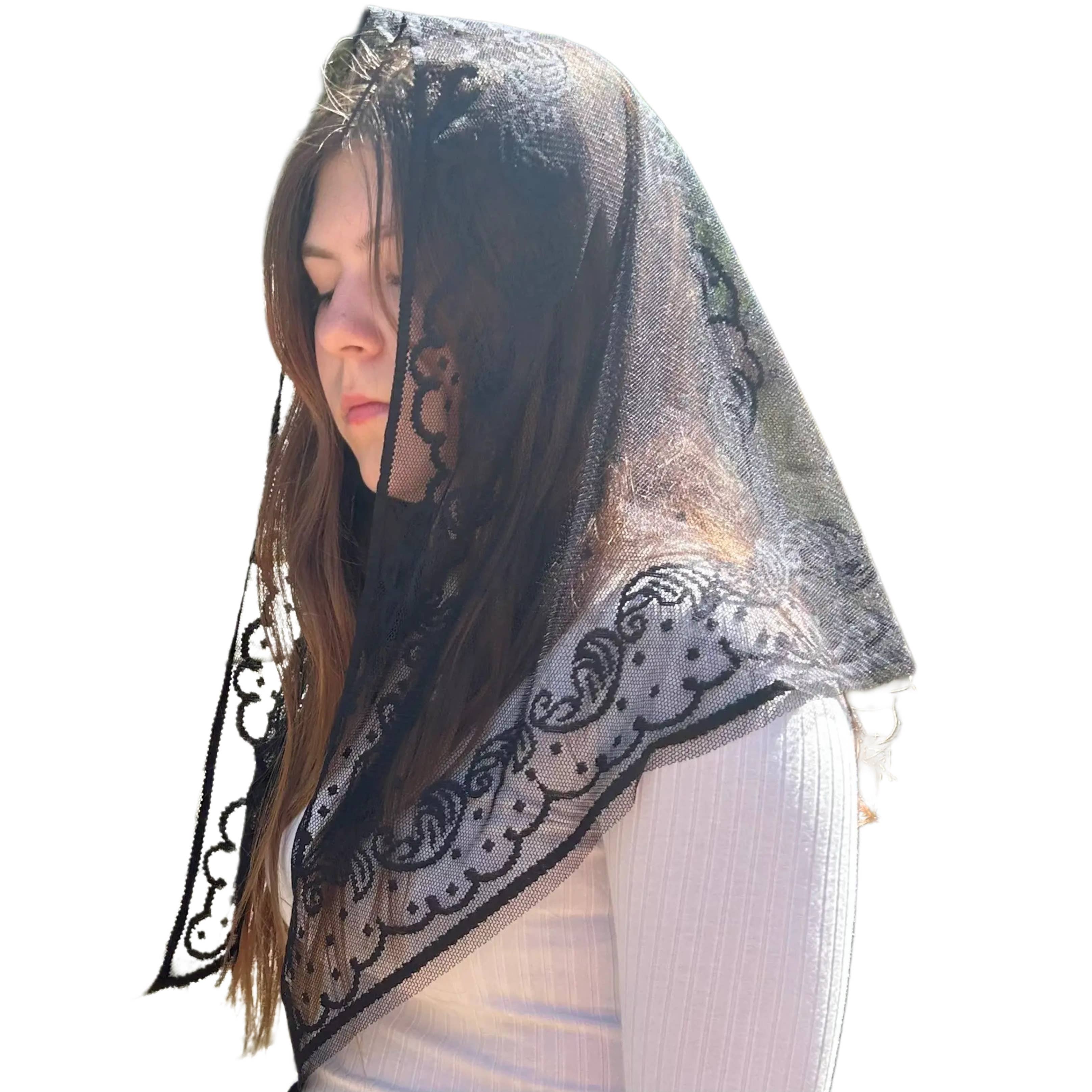 Oremus Mercy - Wholesale Veil - Women's - Veil ~ Jerusalem - BLACK0