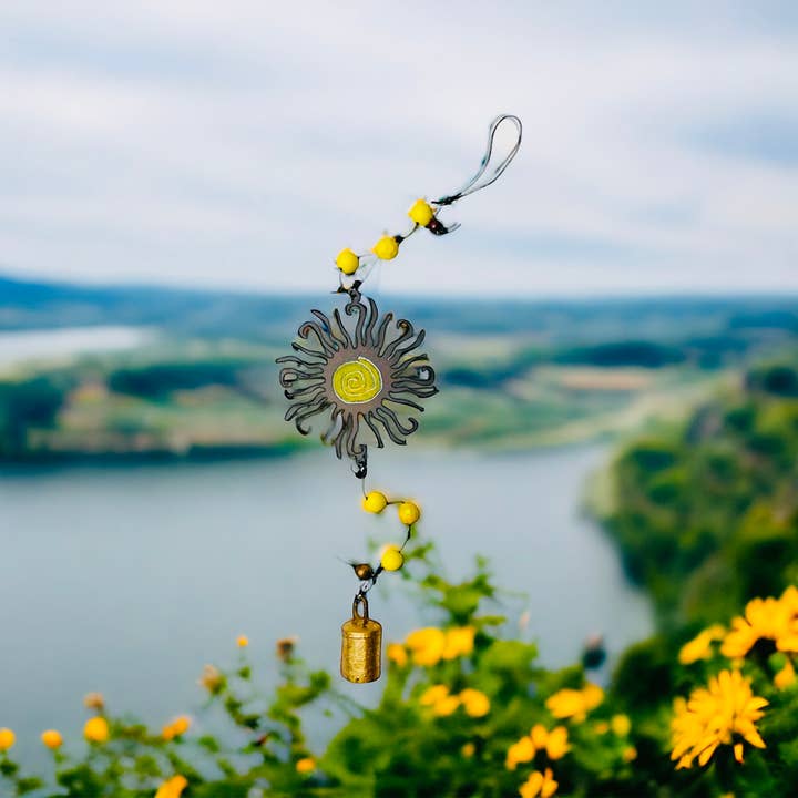 Whimsies - Wholesale Wind Chime - Sun wind chime fetish southwest western recycle garden USA