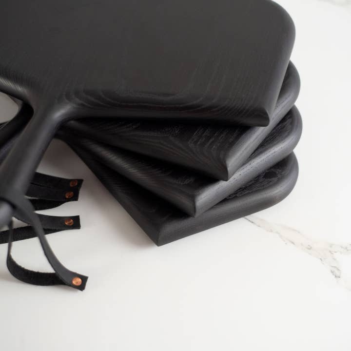 KHEM Studios - Wholesale Cutting Board - Serving Board Whale Bone in Black Ebonized Ash3
