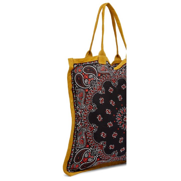 Raj Trading & Imports (USA) Inc. - Wholesale Tote bag – Women's - Bandana Cotton Tote Shoppers Assorted1
