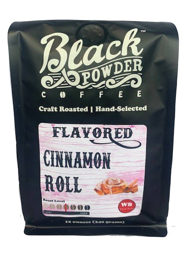 Cinnamon Roll Flavored for wholesale by Black Powder Coffee