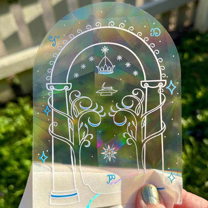 Speak Friend and Enter Rainbow Maker LOTR Suncatcher for wholesale by Lil Boat Boutique
