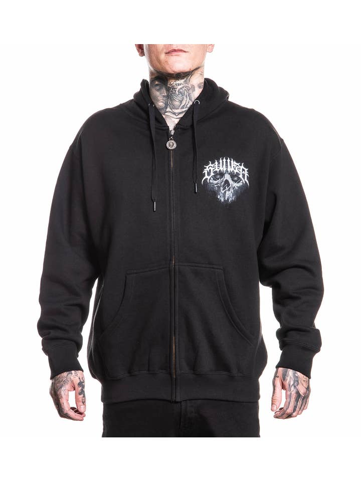 BLACK Juan Pajo Zip Hood for wholesale on Faire3