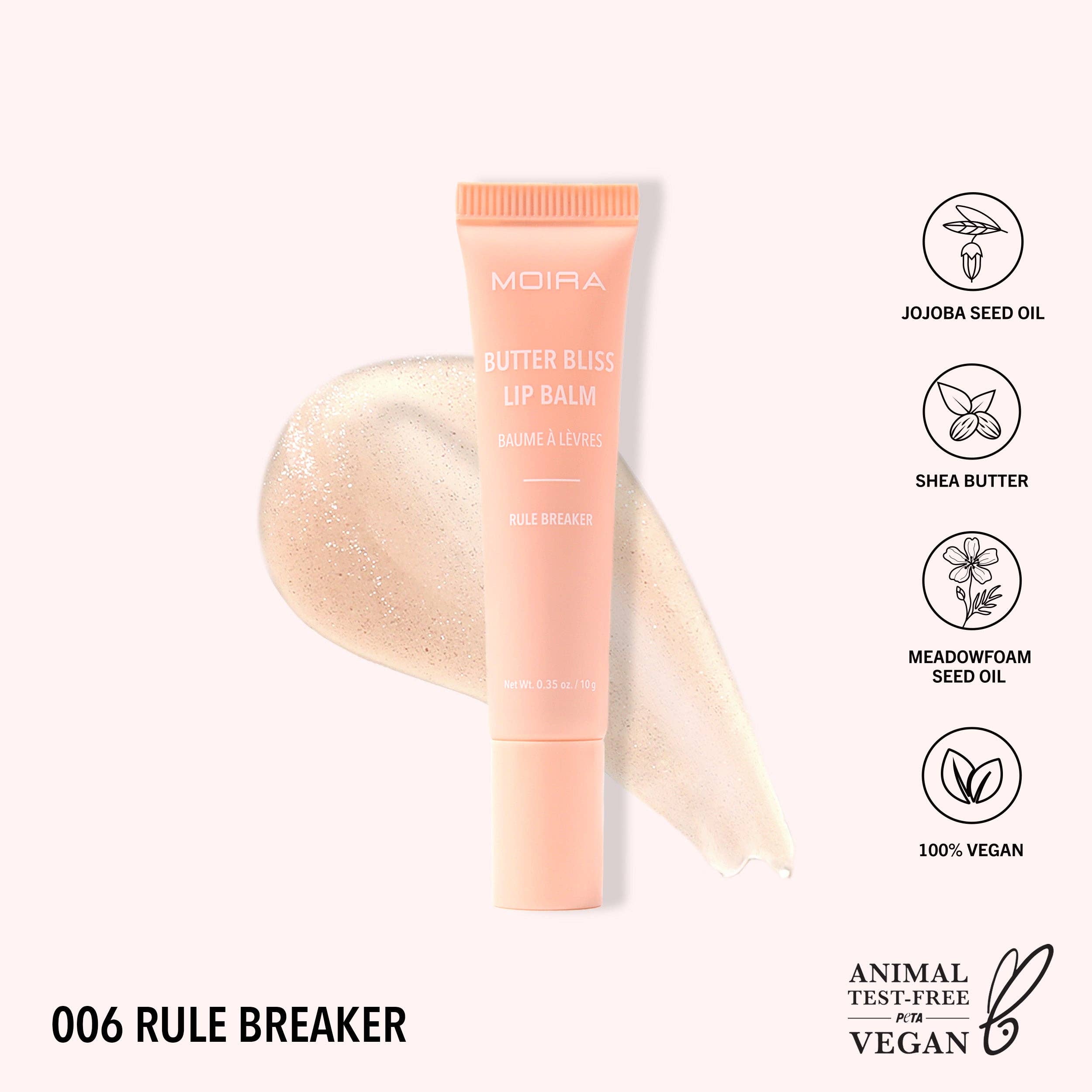 Moira Cosmetics - Wholesale Lip Balm - Butter Bliss Lip Balm (006, Rule Breaker)