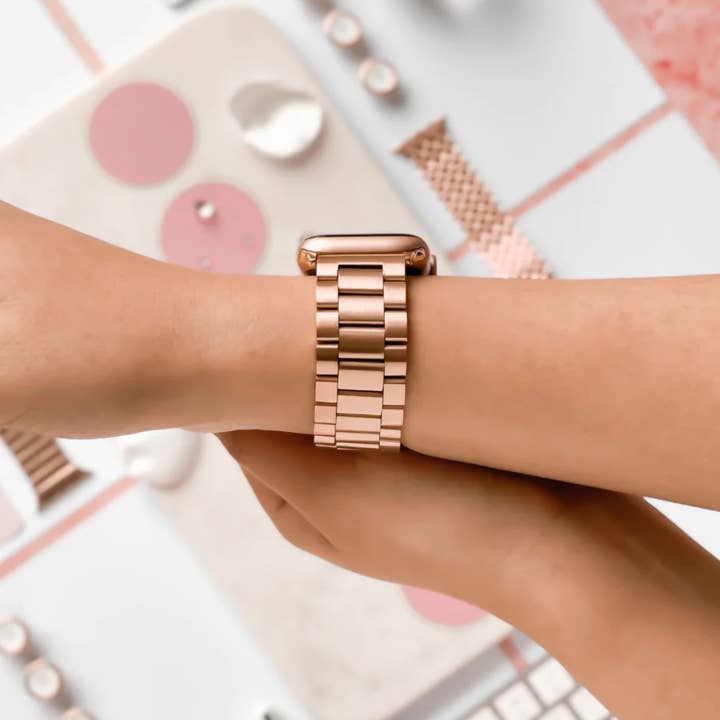 Coconut Lane – Engroshandel Urrem/rem - Dame – Rustfrit stål Rose Gold Apple Watch Rem