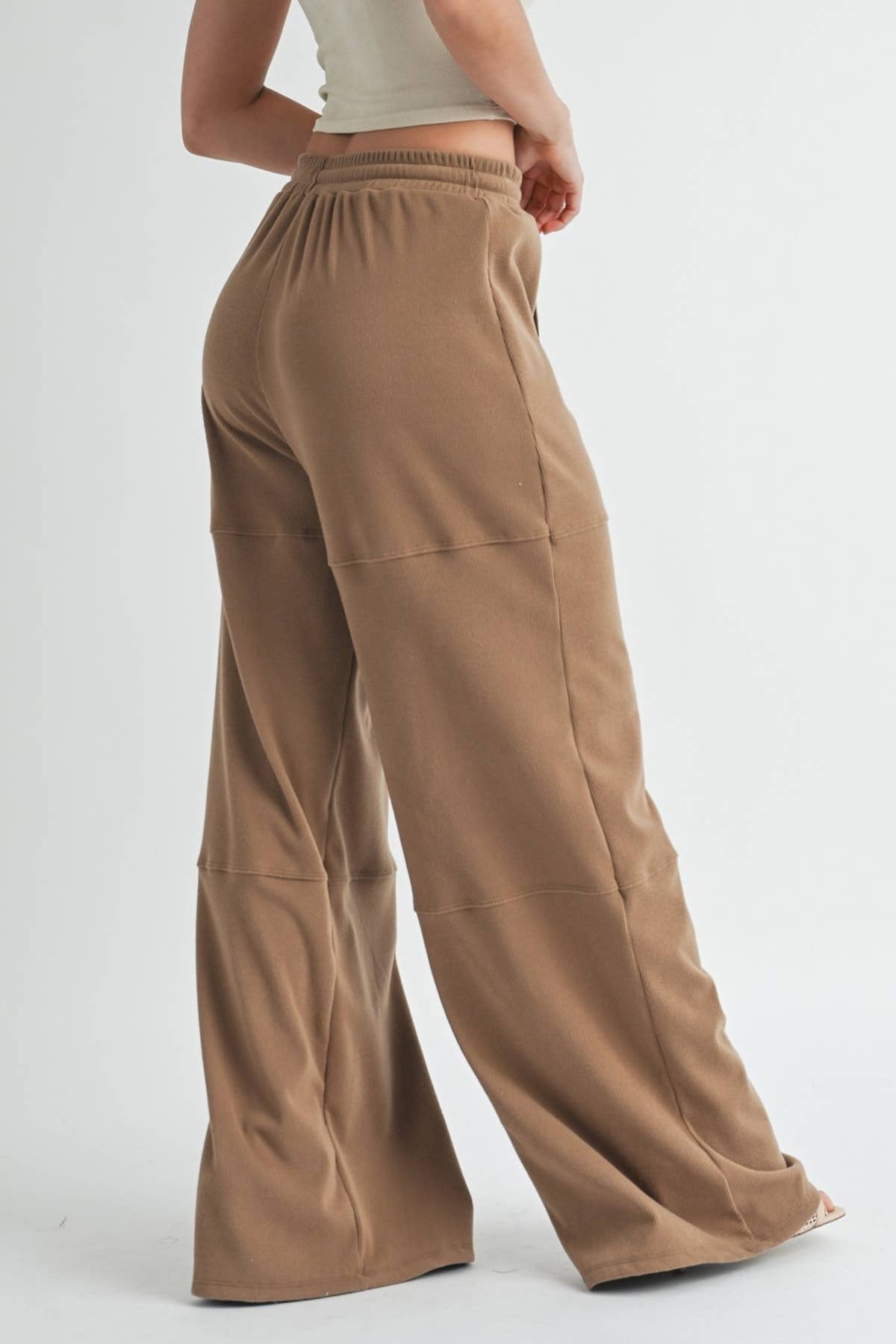 5besties inc - Wholesale Pants - Women's - ELASTIC WAIST WIDE-LEG PANTS.4