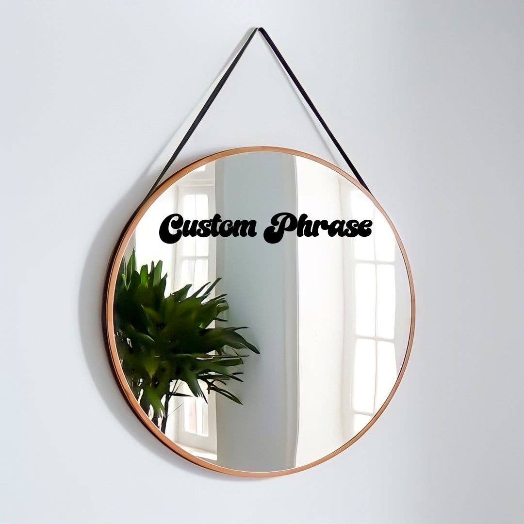 The Game Day Family – Großhandel Badezimmerspiegel – Individueller Affirmationsaufkleber für Mädchenspiegel oder Badezimmer2