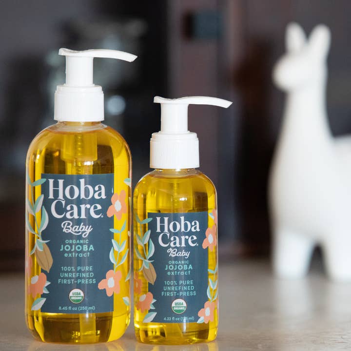HobaCare Jojoba - Wholesale Massage Oil - Baby - HobaCare Baby 8oz Organic Jojoba Moisturizer & Massage Oil3