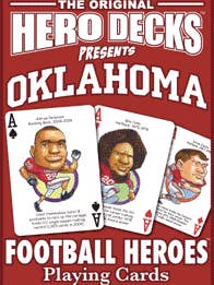 Oklahoma Football Heroes Playing Cards for Sooners Fans for wholesale by Midwest Novelty / Parody Productions