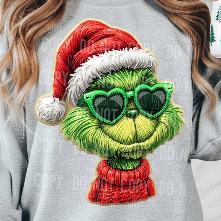 Grinch DTF Print for wholesale by 6:19 Creative