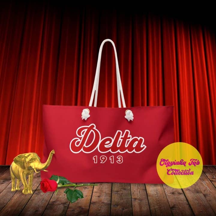 Olayinka Fab Collection - Wholesale Weekender Bag - Women's - Delta Sigma Theta Sorority Inspired Custom Weekender Bag