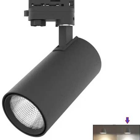LED 3-phase railspot 30w 4000lm Black for wholesale by TulpLux