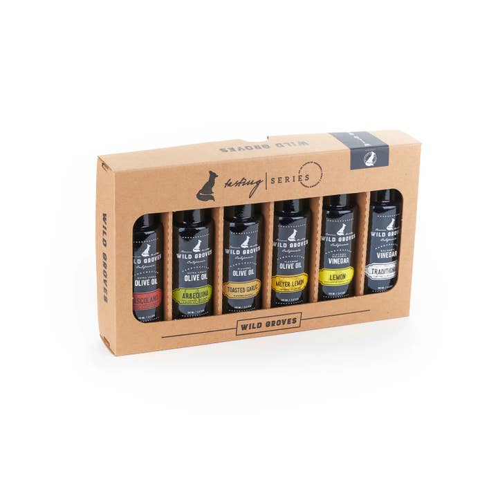 Wild Groves - Wholesale Olive Oil - Taste of our Favorites (Variety 6 Pack Gift Box)