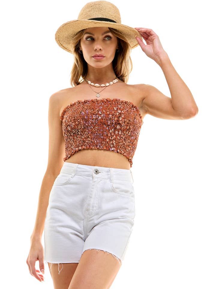 LOVING PEOPLE - Vendita all'ingrosso Camicetta - Donna - Crop top smock52