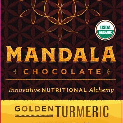 Golden Turmeric Chocolate - 6 Pack for wholesale by Mandala Chocolate