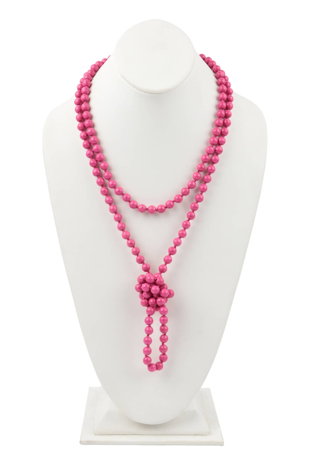 MYS Wholesale Inc - Wholesale Beaded/Pearl Necklace - Natural Stone Hand Knotted Long Necklace14