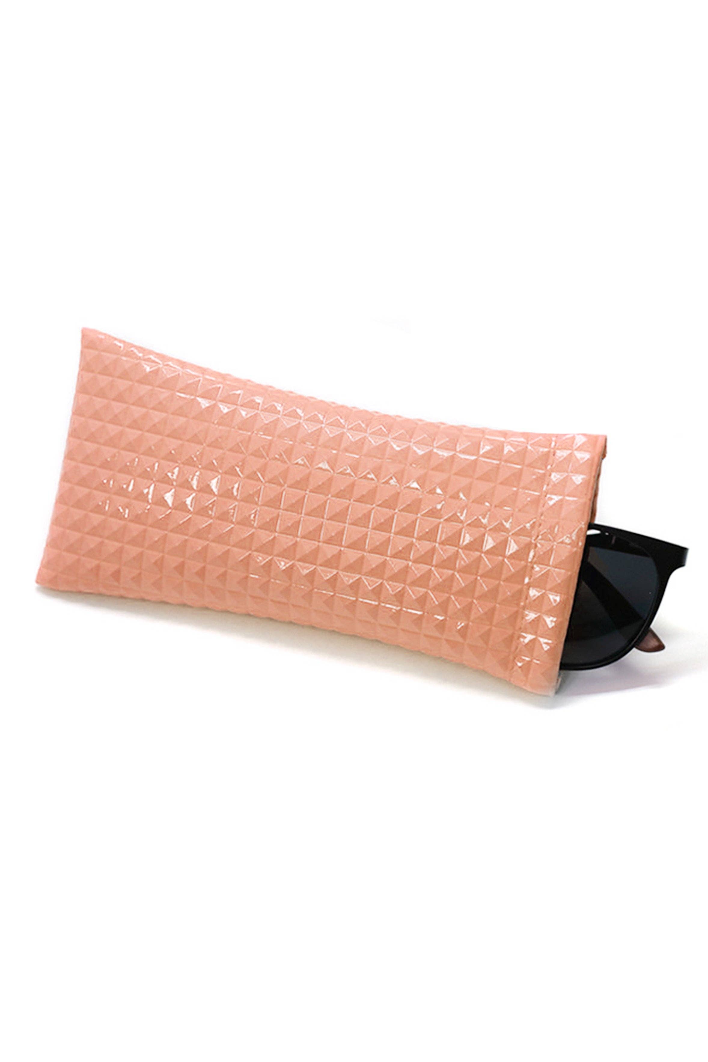 Ole - Wholesale Eyewear Cases & Holders - Women's - Diamond Grid Pattern Glasses Pu Protecting Bag 6