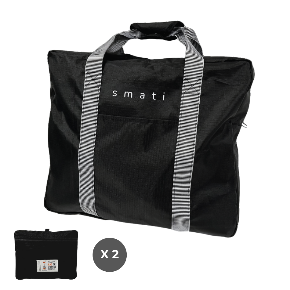 SMATI – wholesale Weekender bag – Unisex – Box of foldable travel bags – 6 assorted designs + POS display3