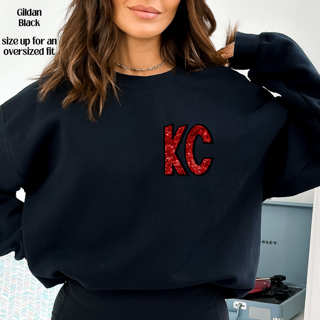 XO, Hannah - Wholesale Graphic Sweatshirt - Women's - Retro Kansas City Front & Back9