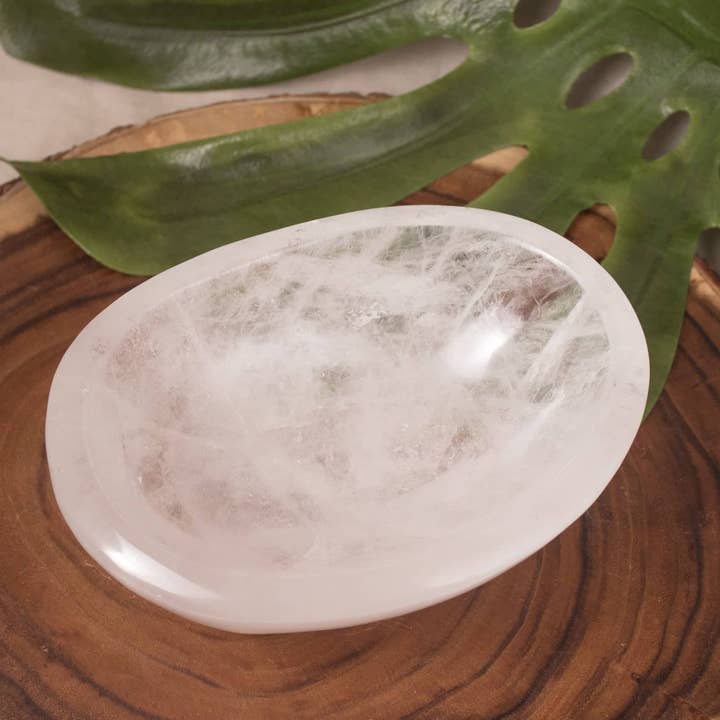 Tiny Rituals - Wholesale Decorative Plate/Dish/Bowl - Rare Clear Quartz Crystal Bowls - Large - 1 of a Kind13