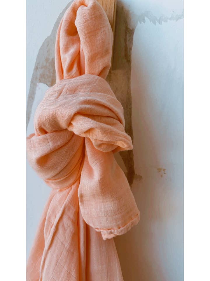 Luxe and Ro - Wholesale Swaddle - Baby - Baby Swaddle | Soft Peach