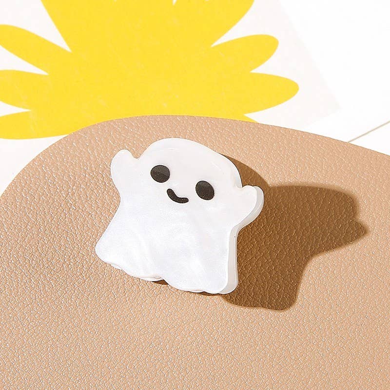 HALLOWEEN PUMPKIN GHOST SET OF 4 HAIR CLAW CLIPS | 40H973 for wholesale on Faire4