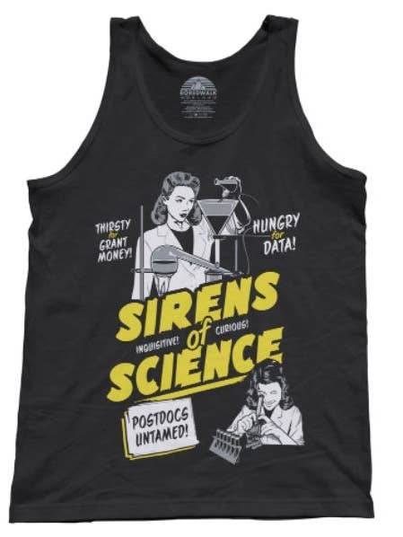 Camiseta regata unissex Sirens Of Science por atacado de Boredwalk