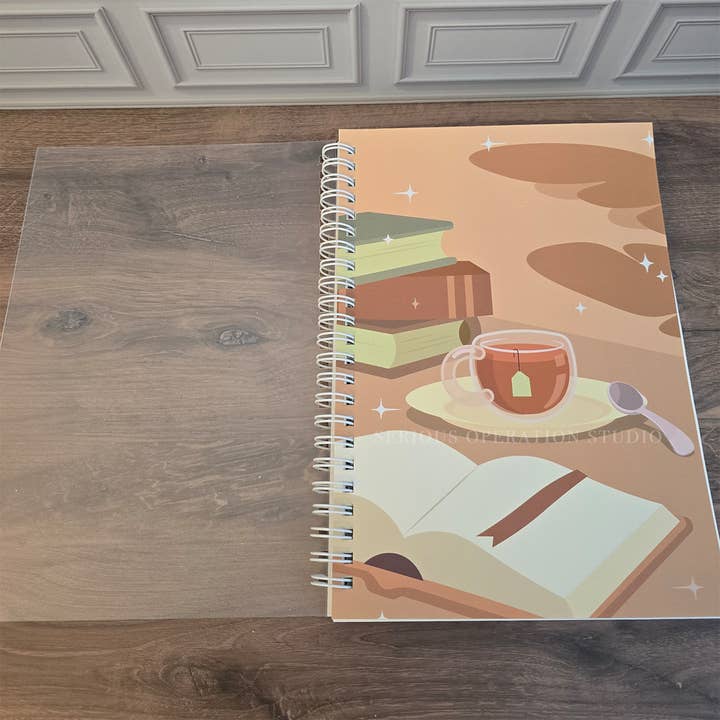 Cozy Bookish Reusable Sticker Book for wholesale by SeriousOperationStudio