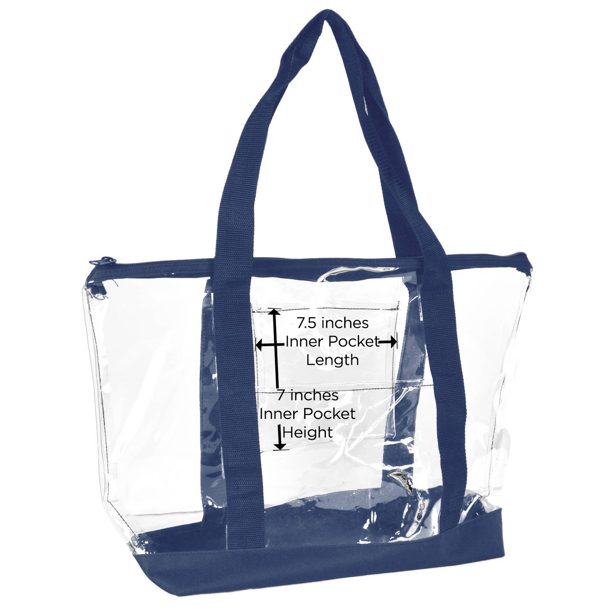 Dalix - Vente Tote bag – femme - Dalix sac transparent de sécurité à bandoulière pour travail et courses18