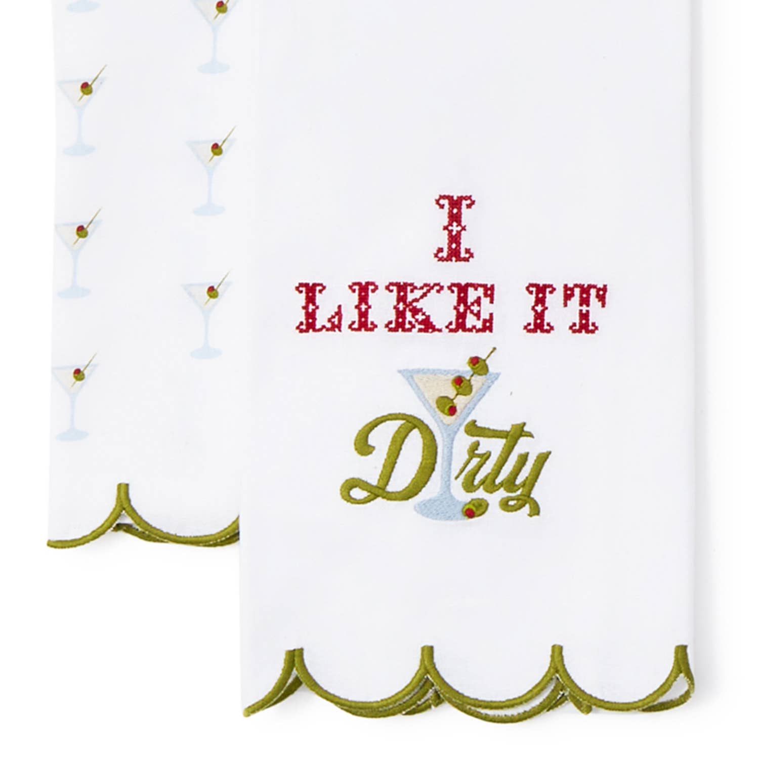 Boyar Gifts for Two's Company - Wholesale Tea Towel - Cocktails  | Cross Stitch Dish Towel Assortment1