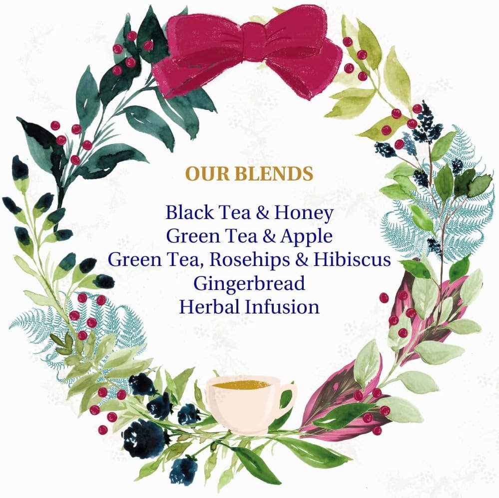 mOrganics Beauty - Wholesale Tea Bags - New English Teas Tea Advent Calendar 75g - 50 Teabags6