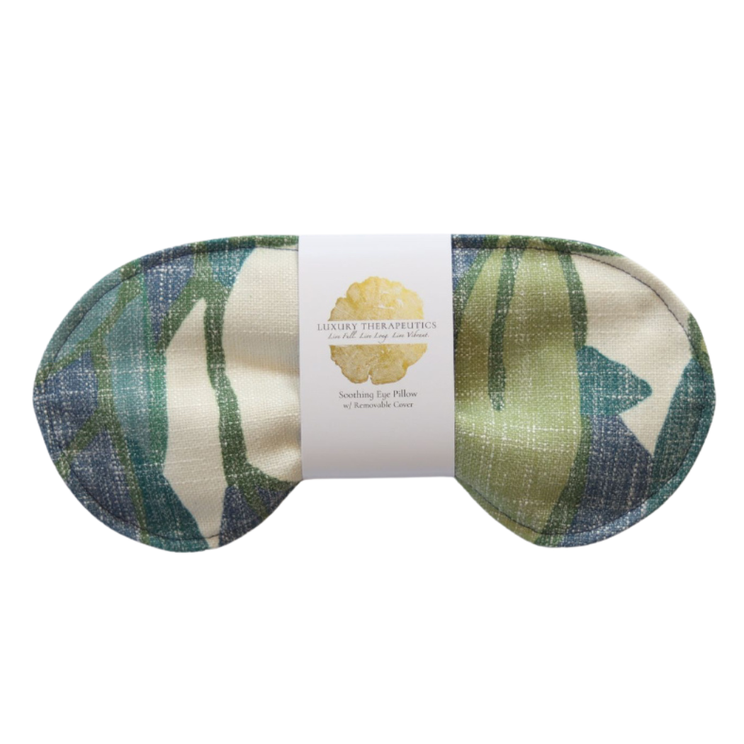 Luxury Therapeutics - Vente Oreiller de spa/de thérapie - Coussin apaisant pour les yeux avec housse amovible - Borneo - Feuilles1