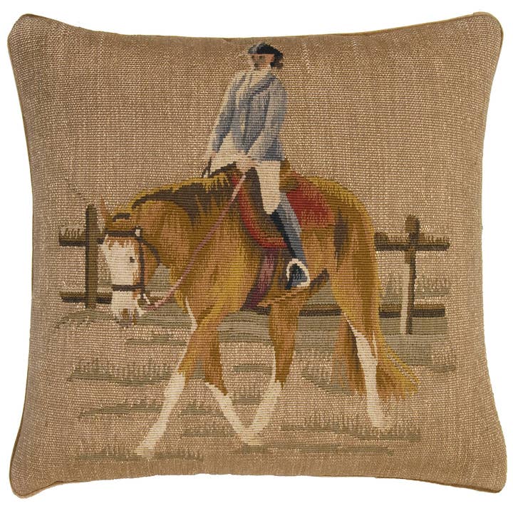 Vintage Style Handmade Aubusson Decorative Throw Pillow for wholesale by Provence Home