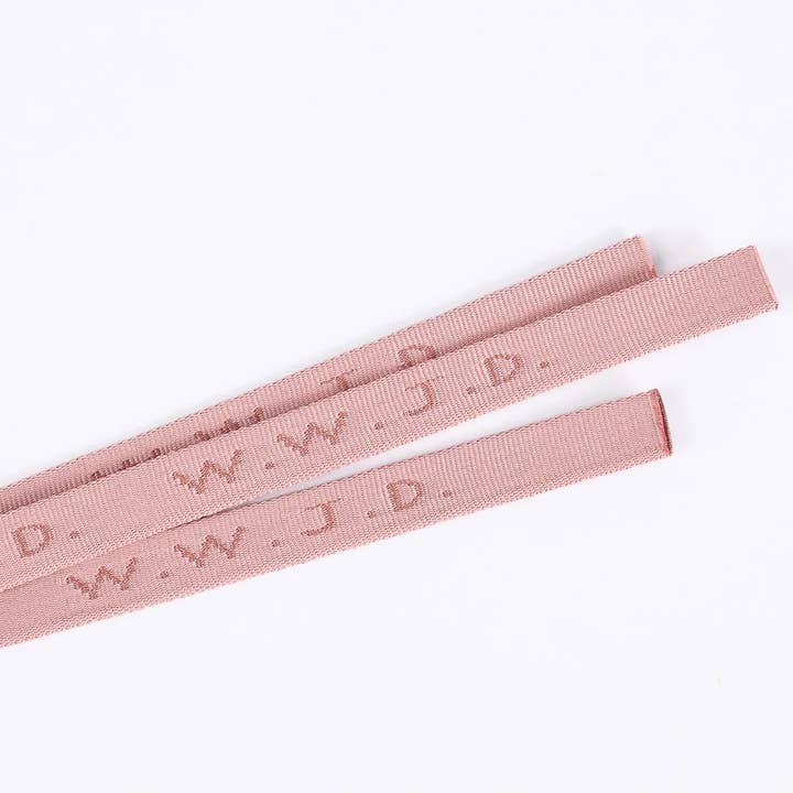 Swanson Christian Products - Wholesale Woven/Braided Bracelet - WWJD Bracelet - Pink - Pk256
